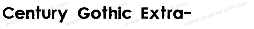 Century Gothic Extra字体转换